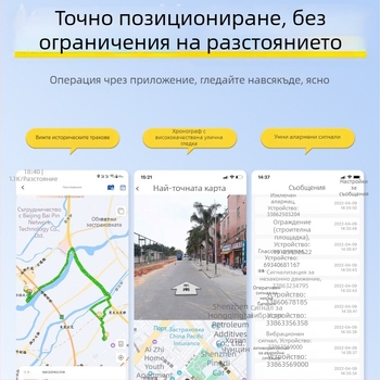GPS автомобилен тракер с защита срещу загуба и кражба, точност на позициониране 1 м, модел F35d, литиево-полимерна батерия