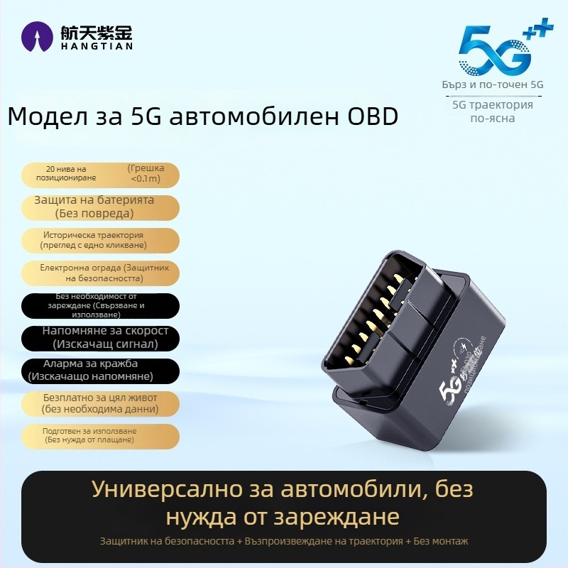 GPS автомобилен тракер с защита срещу загуба и кражба, точност на позициониране 1 м, модел F35d, литиево-полимерна батерия