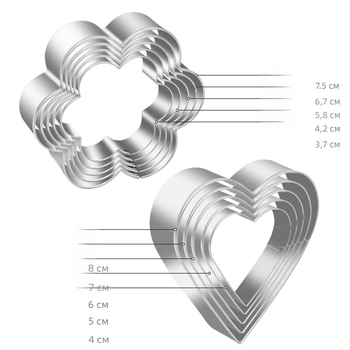 Формочка за бисквити от неръждаема стомана, нестандартна форма, животински жаккард стил