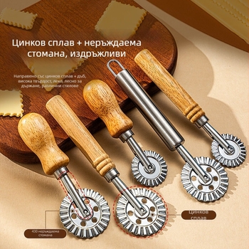 Кръгла формичка за тестени изделия от цинкова сплав за оформяне на шарки върху сладки