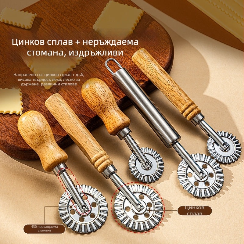 Кръгла формичка за тестени изделия от цинкова сплав за оформяне на шарки върху сладки