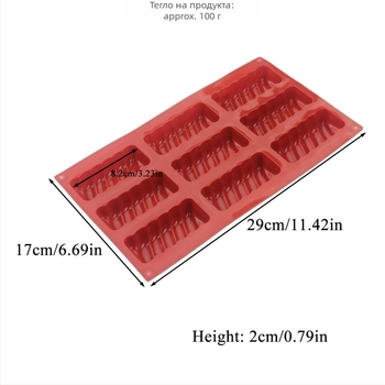 Силиконова форма за кексове, нестандартна форма, за печене, пусната през 2024 г.