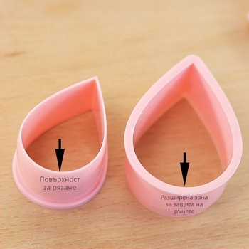 Форма за сладки – неправилна форма, PP материал, за цветя от захар (фондан), модерен минимализъм