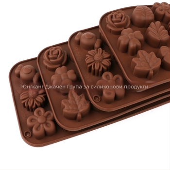 Шоколадова силиконова форма за печене – кръгла, силиконов материал, опаковка на едро