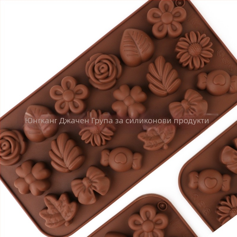 Шоколадова силиконова форма за печене – кръгла, силиконов материал, опаковка на едро