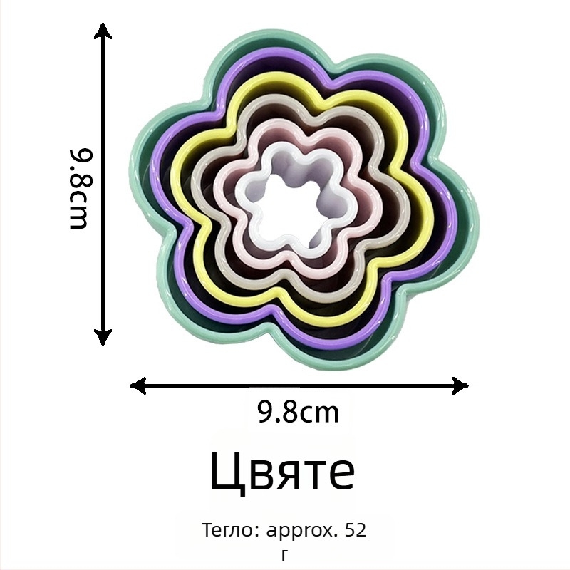 ABS форма за печене с нестандартна форма; опаковка: PP торба; пусната през 2023 г.