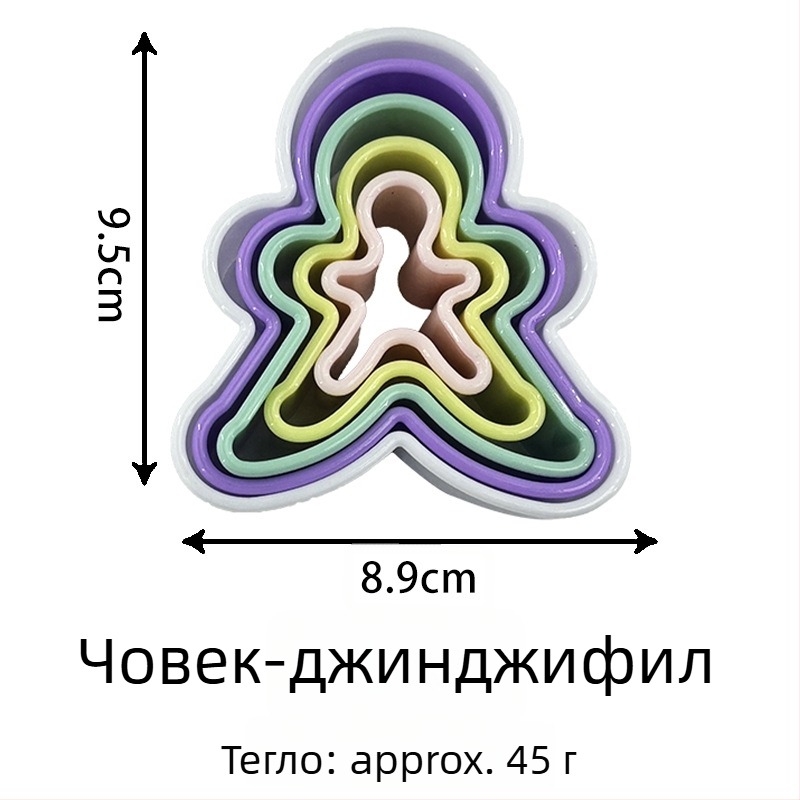 ABS форма за печене с нестандартна форма; опаковка: PP торба; пусната през 2023 г.
