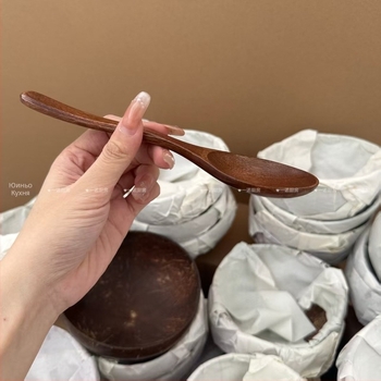 Дървена купа, кръгла, с цветен модел, в нов китайски стил