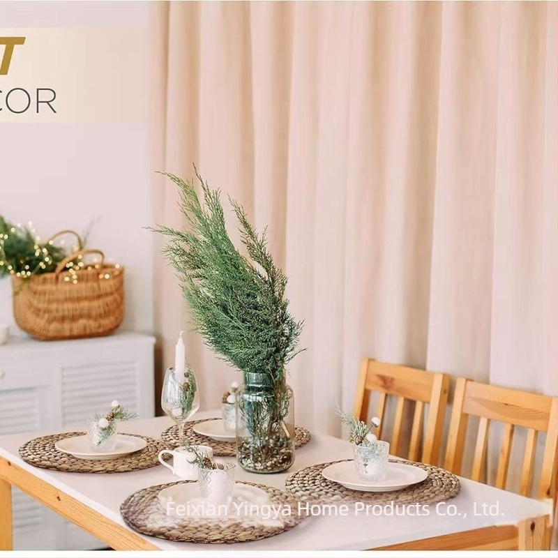 Кръгла ратанова плетена подложка за чаши, японски стил, термоизолационна подложка за чаши, лансирана през пролетта на 2026 г., биоразградима