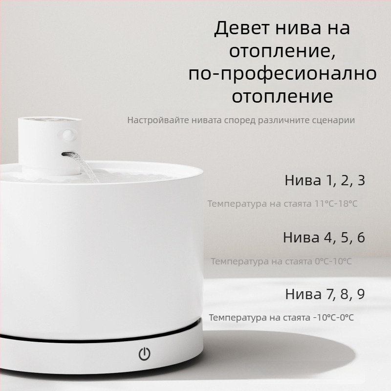 Керамичен водопийник за домашни любимци с отопление през зимата и циркулиращ филтър. Подходящ за котки и кучета. Модел LE-CF-01