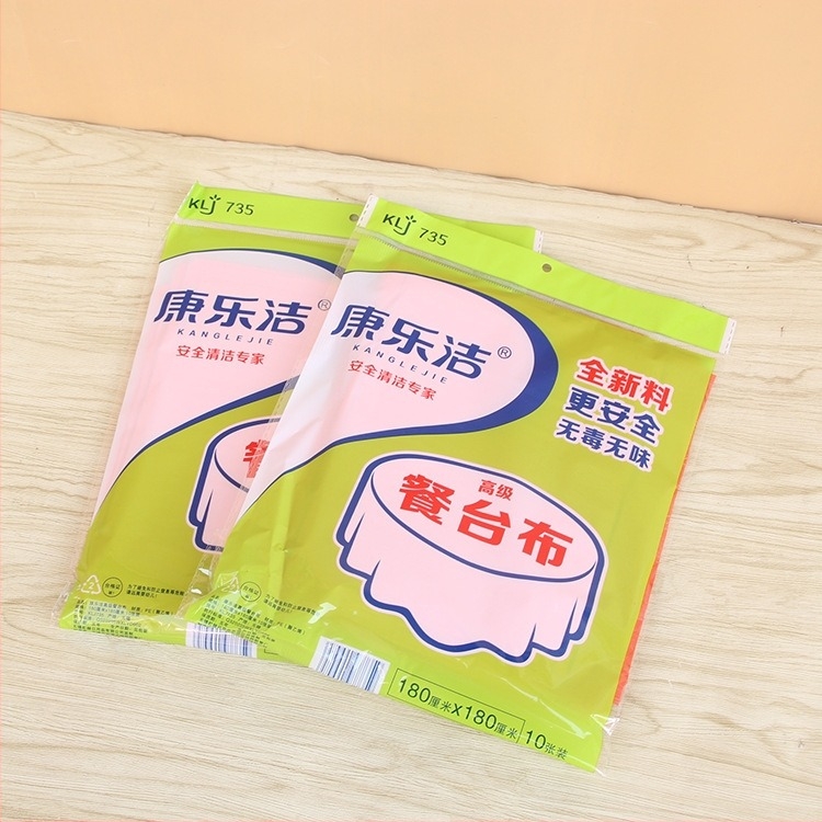 Еднократна PE пластмасова покривка за маса, квадратна, едноцветна, без лого