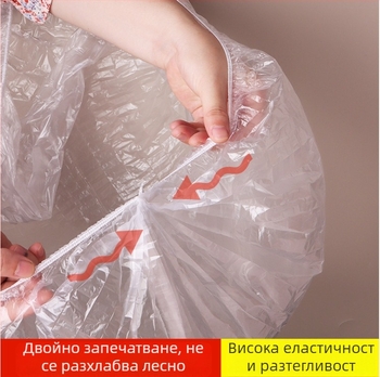 Екстра-голямо прозрачно фолио за свежест за кухня, еднократна употреба – прахоустойчива, против насекоми и петна, удебелено