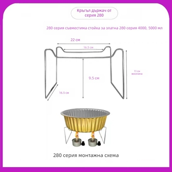 Еднократен държач за нагряване на малък горещ котлон за разнос — алуминиево фолио кутия за обяд, 100 бр., марка Kai fol, неподходящ за микровълнова печка, независим производител