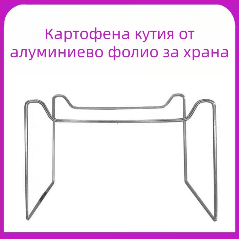 Еднократен държач за нагряване на малък горещ котлон за разнос — алуминиево фолио кутия за обяд, 100 бр., марка Kai fol, неподходящ за микровълнова печка, независим производител