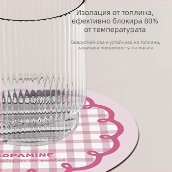 Кръгла силиконова подложка за чаши с клетъчен дизайн — неплъзгаща се, абсорбираща и термоизолираща (Материал: силикон; Бранд: Dushang; Серия: Coaster серия; Персонализация: Да; Печат на лого: Да)