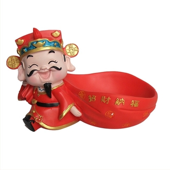 Смолна декоративна плодова чиния с мотив Богатство за домашен и офис десктоп, в стил Нов китайски стил
