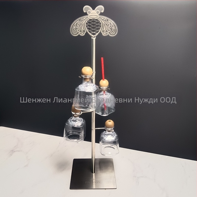 Държач за чаши и витрина от неръждаема стомана – скандинавски прост стил, 2,5 кг, умна функция, без пробиване