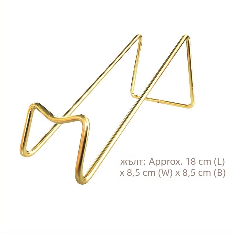 Държач за чаши за вино, метален електроплакиран тел, без пробиване, стил Нов Китай