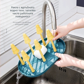 Стойка за чаши с горски дизайн и луксозен стил (пластмаса, 90 г, настолна поставка)