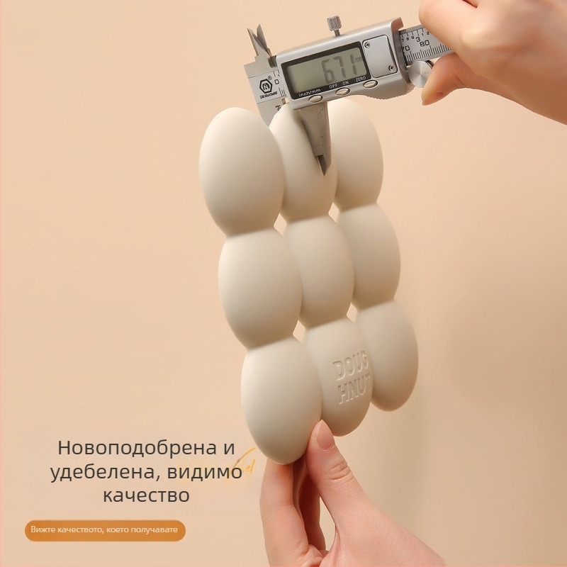 Силиконова топлоустойчива подложка за маса и чиния, карикатурен принт, неравна форма (Силикон; топлоустойчивост; карикатура)