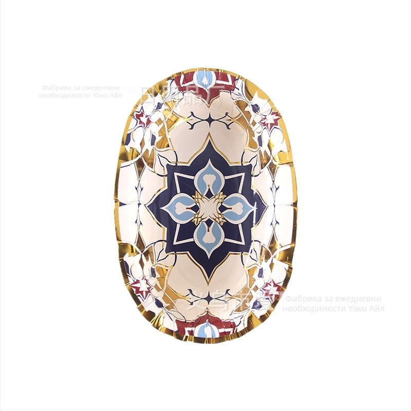 Love еднократни хартиени купички, овална форма, за горещ пот и сосове, домашни партита, екологично чисти