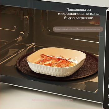 Пластмасова квадратна чиния за закуски - прост стил, Нов китайски стил, за възрастни