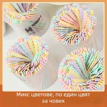 Комплект еднократни плодови вилици от хранителна пластмаса – домашна употреба, нов китайски стил, сладък мультяшен дизайн, за възрастни