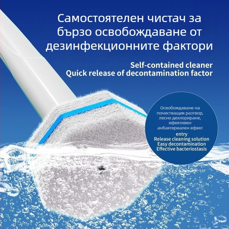 Love jujie Глава за замяна на еднократна четка за тоалетна – стенна, с дълга дръжка, пластмаса, модерен минималистичен стил