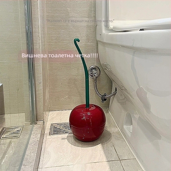 Туалетна четка с дизайн на черешово цветче, без ъгли, пластмасова, 1 бр., произход: Джинхуа, лято 2020