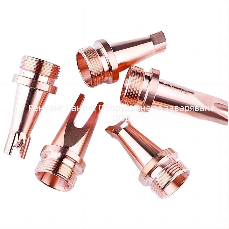 Лазерен заваръчен накрайник (меден) — 380 A, антизапушваща паста, серия накрайници за лазерно заваряване (модели a, b, c, as, bs, cs, ds, es, fs)