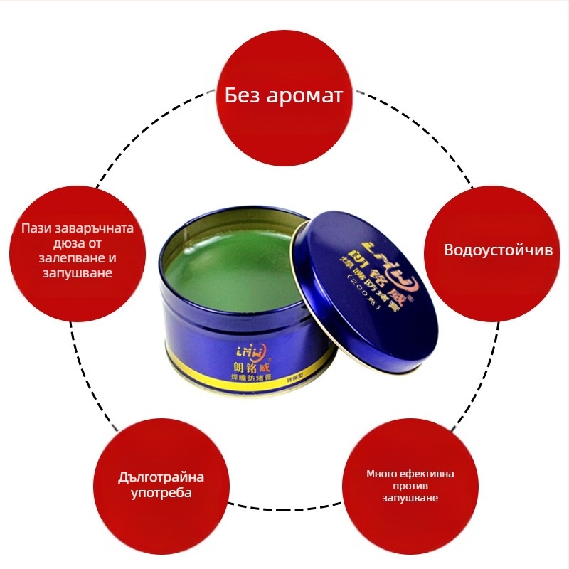 Паста против запушване за MIG заваръчна ръкохватка; антизапушващо масло; проводяща дюза; без мирис — Otaire