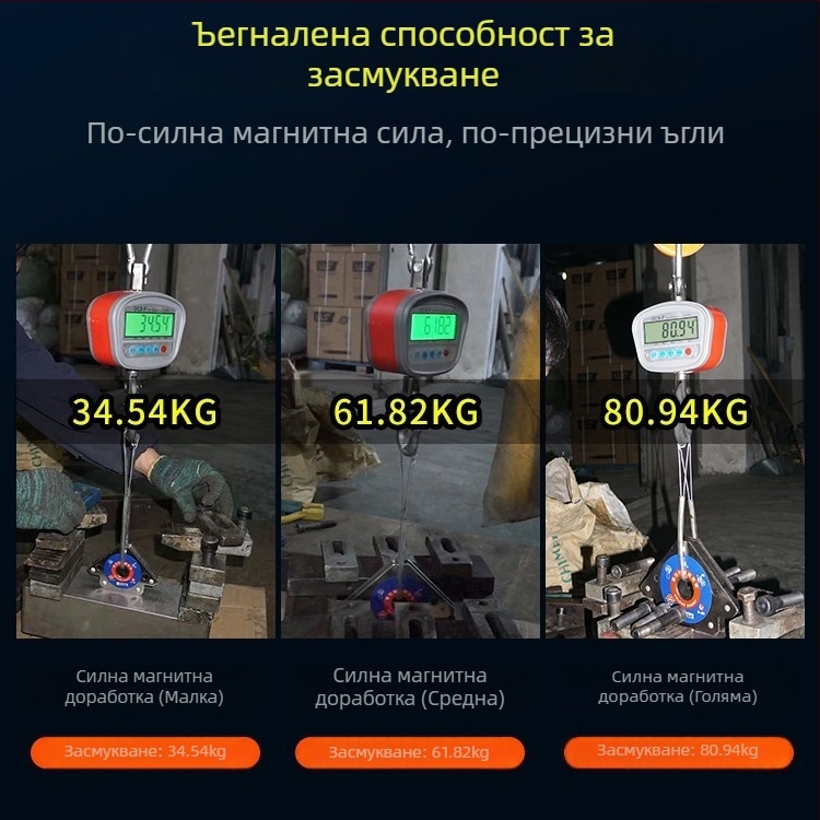 Заваръчен триъгълен позиционер със силно магнитно задържане, прави и наклонени ъгли, многоъгълно фиксиране за заваряване