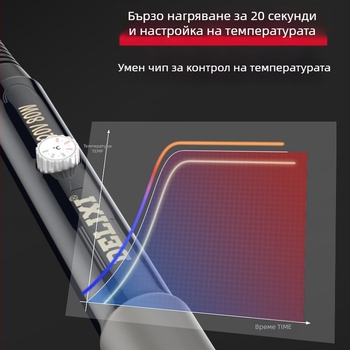 Delixi електрически пистолет за запояване с постоянна температура — домакински комплект с регулируема температура