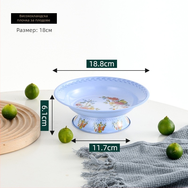 Плодова чиния за сервиране с висока стойка, HuangDa, Нов китайски стил, Прост стил, Материал: Друг
