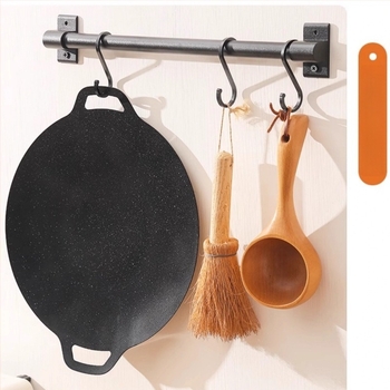 Кръгъл железен грил тиган за индукционна печка – незалепващ, преносим, лесен за почистване