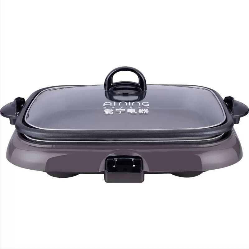 Електрически грил тиган с алуминиево квадратно тяло, модел ANK-145, марка Aining, многофункционален