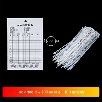 Карта за инспекция на противопожарно оборудване: преглед на огнетушители със сух прах и пожарни хидранти, месечен формуляр за инспекция