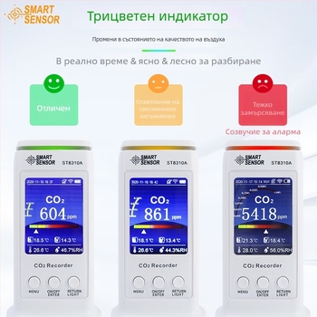 Монитор за качество на въздуха в закрити помещения — Hima ST8310A (Марка: Hima; Модел: ST8310A; Тегло: 212)