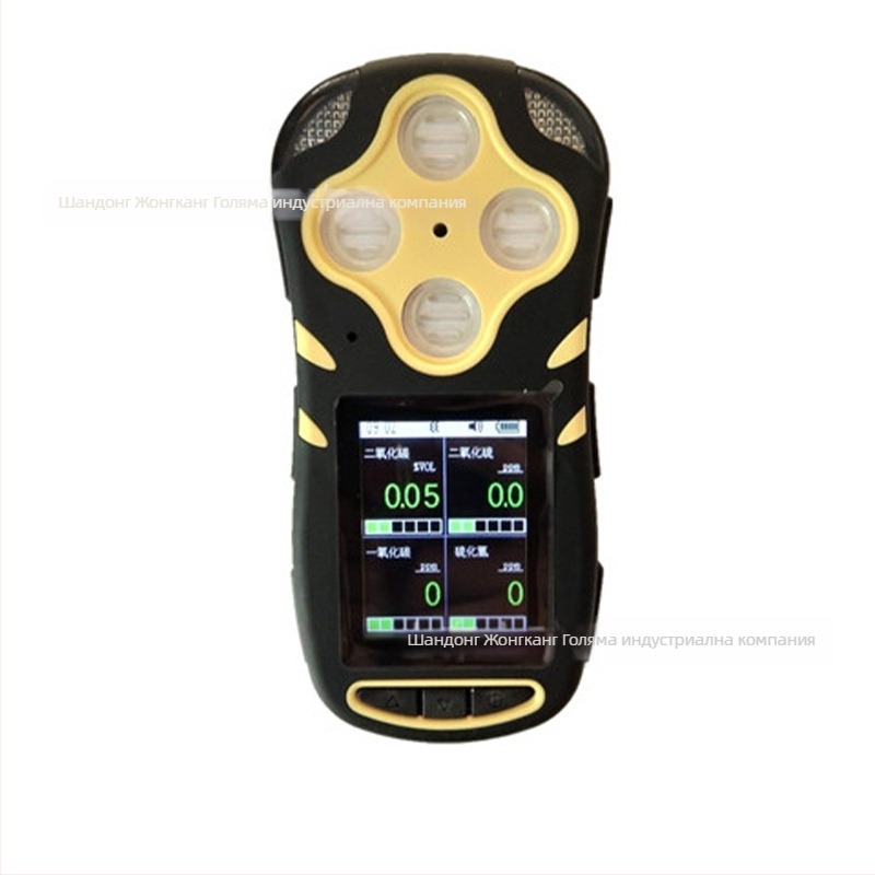 Газов детектор и аларма за концентрация — многопараметричен тестер за газове (CH4, CO, NO2, O2, CO2) (Марка: Zhongkuang Heavy Industry; Модел: On Demand; Цел: CH4, CO, NO2, O2, CO2)