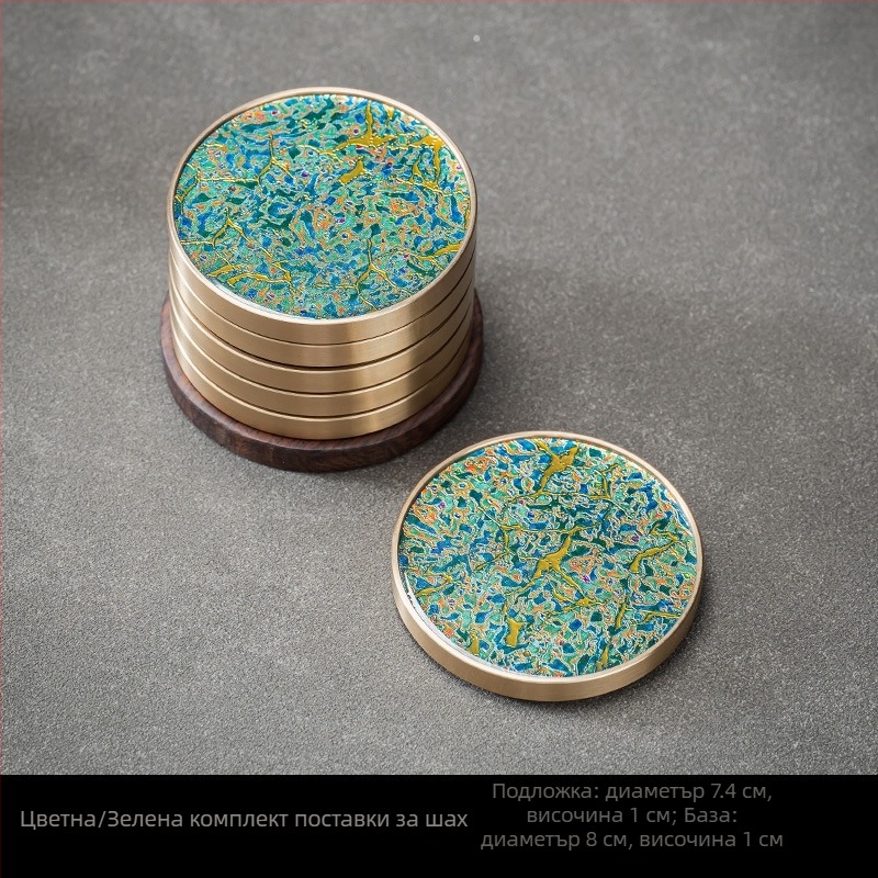 Подложка за чаши, бакелитова, стил достъпен лукс, произход Дехуа, пускане есен 2024, опаковка цветна кутия