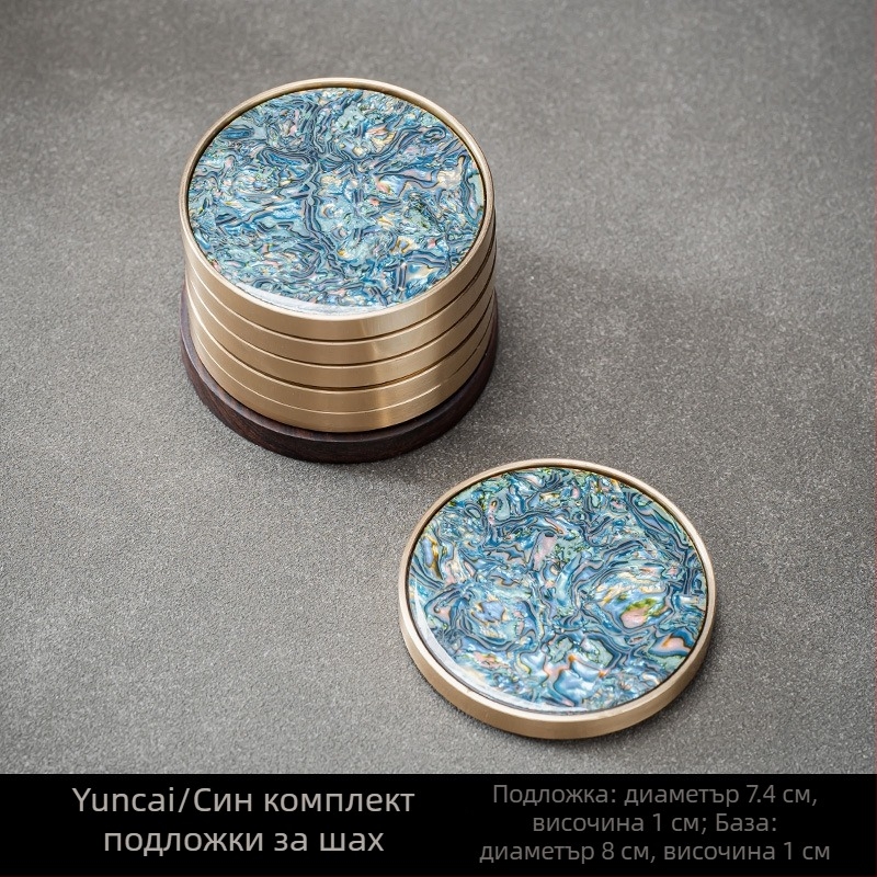 Подложка за чаши, бакелитова, стил достъпен лукс, произход Дехуа, пускане есен 2024, опаковка цветна кутия