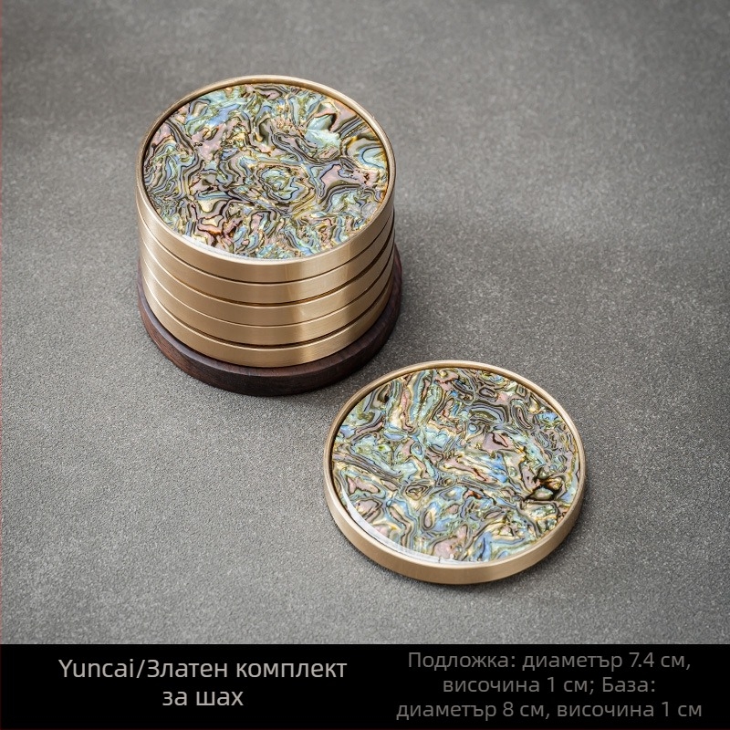 Подложка за чаши, бакелитова, стил достъпен лукс, произход Дехуа, пускане есен 2024, опаковка цветна кутия