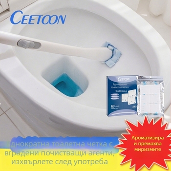 Ceetoon комплект за четка за тоалетна с глави за смяна, пластмасов, модерен стил