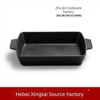 Чугунен квадратен грил тиган без покритие, 3.2 кг, многофункционален