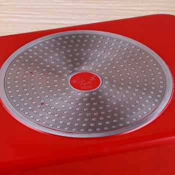 Правоъгълен незалепващ алуминиев грил пан със щампована технология