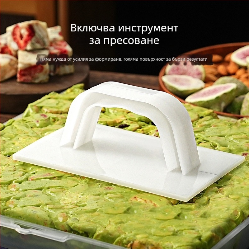 Набор от инструменти с подвижно дъно за снежно-хрупкава Ejiao торта, бисквити, нугат и карамел