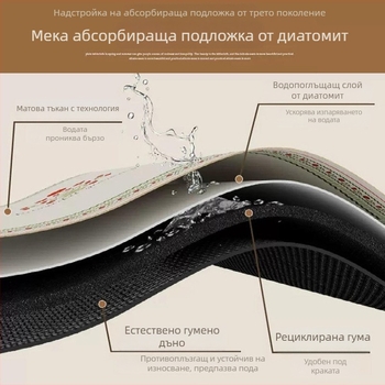 Нов дзен стил в китайски дизайн за чайна церемония: водоустойчива подложка за маса за чай, абсорбираща подложка за чаша и настолен чай рънър