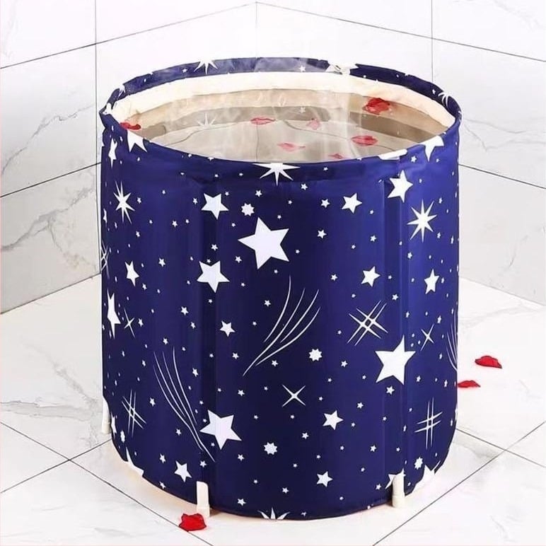 Сгъваема вана за баня за домашна употреба — дебело дъно за цялото тяло, екологичен PVC, за възрастни, марка Dihou