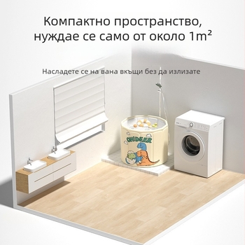 Сгъваема ваничка за баня за възрастни, пълно потапяне (Стил: сгъваем; Приложимо: баня; Материал: Друг)