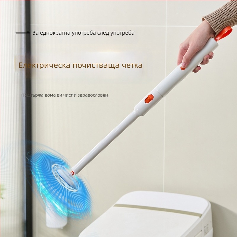 Стенно монтирана електрическа тоалетна четка за еднократна употреба със поставка за съхранение и сменяема глава | Daily hundred | Пластмасов корпус